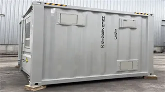 Backup energy storage system arrives in Guyana to