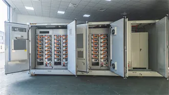 1MWH Energy Storage Banks in 40 ft Containers